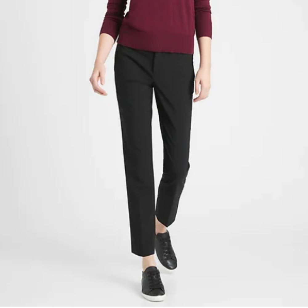 BANANA REPUBLIC Women’s 6P Ryan Slim Straight-Fit Washable Italian Wool Pant